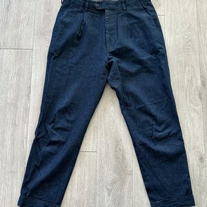 Dark Blue Casual Pants